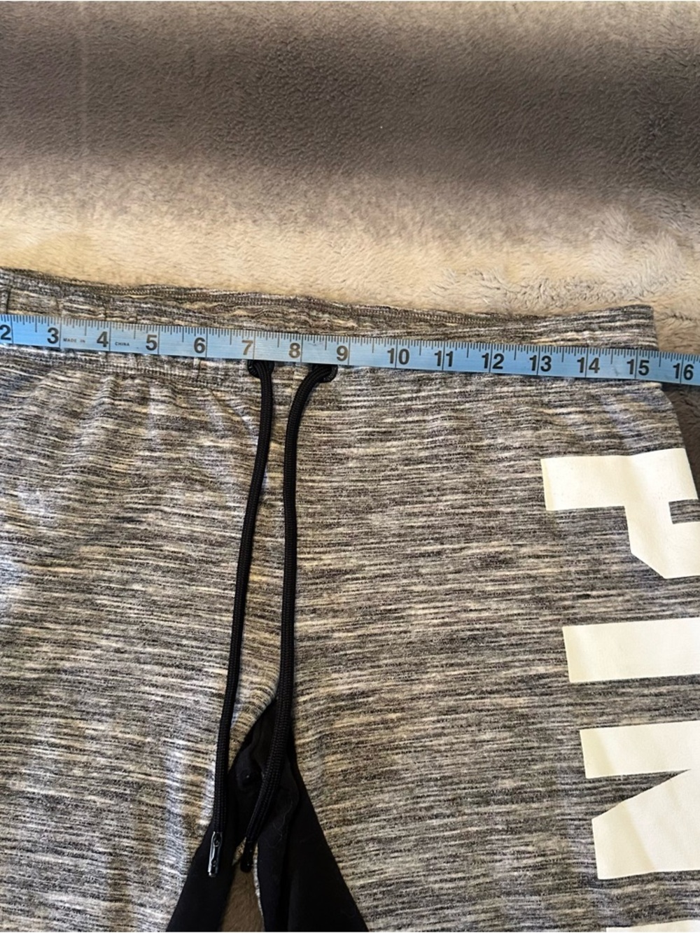 Victoria’s Secret PINK Campus Jogger Sweatpants Gray Logo M - Picture 7 of 8